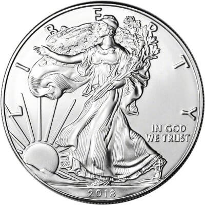 2018 American Silver Eagle 1 oz $1 - BU